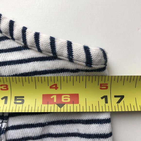 Splendid Navy Blue White Striped Crop Tank With Pocket XS - Picture 9 of 11